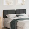 vidaXL T&ecirc;te de lit capitonn&eacute;e Brun et gris fonc&eacute; 135 cm Pin massif