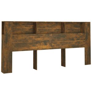 vidaXL Armoire de t&ecirc;te de lit Ch&ecirc;ne fum&eacute; 220x18,5x104,5 cm