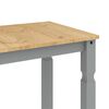 vidaXL Ensemble &agrave; manger Panama 7 pcs gris bois de pin massif