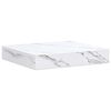 vidaXL &Eacute;tag&egrave;re Murale 2 pcs Marbre blanc 23 x 23,5 x 4 cm