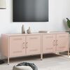 vidaXL Meubles TV 2 pcs rose 68x39x50,5 cm acier