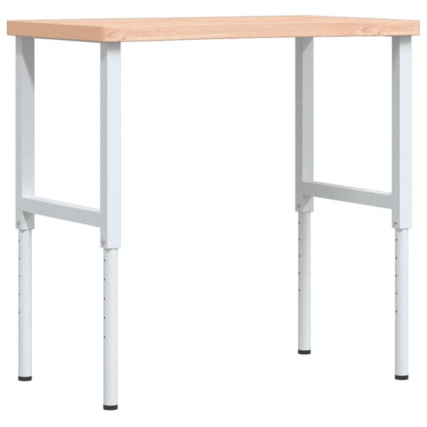 vidaXL &Eacute;tabli 100x(55-60)x(73-99,5) cm bois massif de h&ecirc;tre