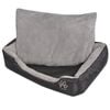 vidaXL Lit pour chiens avec coussin rembourr&eacute; Taille XL Noir