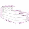 vidaXL Lit &agrave; ressorts avec matelas Bleu 200 x 100 cm Polyester