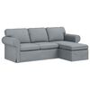 vidaXL Canap&eacute; 180cm Gris clair M&eacute;tал