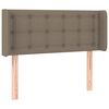 vidaXL T&ecirc;te de lit &agrave; LED Taupe 103x16x78/88 cm Tissu