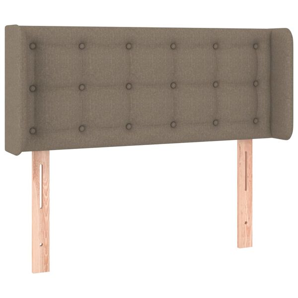vidaXL T&ecirc;te de lit &agrave; LED Taupe 103x16x78/88 cm Tissu