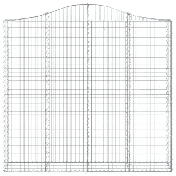 vidaXL Paniers &agrave; gabions arqu&eacute;s 12 pcs 200x30x180/200 cm Fer galvanis&eacute;