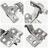 vidaXL Charni&egrave;re 2 pcs Nickel 85 x 52,5 x 9,5 mm Fer