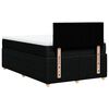 vidaXL Sommier &agrave; lattes de lit avec matelas Noir 120x200 cm Tissu