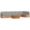 vidaXL Ensemble de canap&eacute;s d'ext&eacute;rieur 7 pc Gris Naturel et Clair