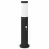 vidaXL Borne lumineuse avec d&eacute;tecteur 50 cm en acier inoxydable IP44