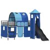 vidaXL Cadre de lit superpos&eacute; pour enfants Noir et Bleu 107 x 203 cm
