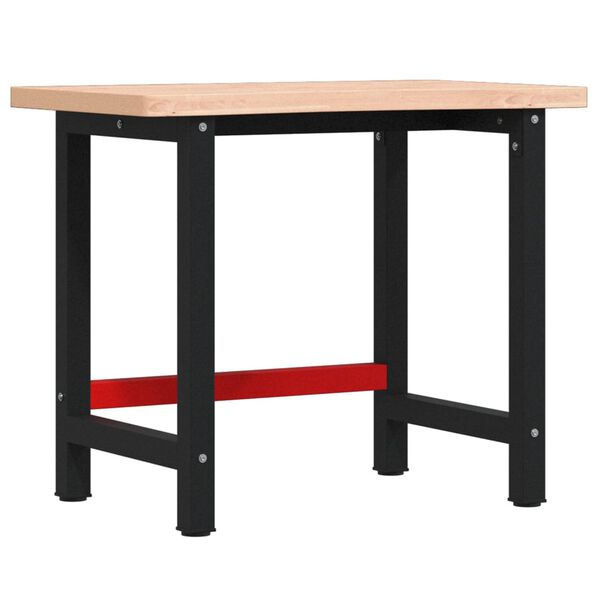 vidaXL &Eacute;tabli 100x(55-60)x83 cm bois massif de h&ecirc;tre