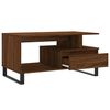vidaXL Table basse Ch&ecirc;ne marron 90x49x45 cm Bois d'ing&eacute;nierie