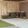 vidaXL Rangement de cuisine Vert olive 60 x 50 x 92 cm Acier