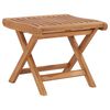 vidaXL Repose-pied pliable 46,5x49x41,5 cm Bois de teck solide