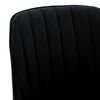 vidaXL Chaise pivotante &agrave; manger Noir Velours