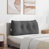 vidaXL Coussin de Dos Gris fonc&eacute; 100 x 24 x 50 cm tissu