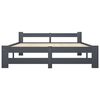 vidaXL Cadre de lit sans matelas gris foncé pin massif 160x200 cm