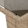 vidaXL Ensemble &agrave; manger de jardin et coussins 7 pcs beige poly rotin