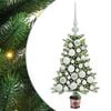 vidaXL Sapin de No&euml;l avec 150 LED avec support Vert 65 cm PE