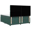 vidaXL Sommier &agrave; lattes de lit et matelas Vert fonc&eacute; 180x200cm Velours