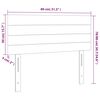 vidaXL T&ecirc;te de lit &agrave; LED Gris clair 80x5x78/88 cm Tissu