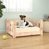 vidaXL Lit pour chien 55,5x45,5x28 cm bois de pin solide