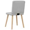 vidaXL Chaises &agrave; manger lot de 4 gris nuage tissu
