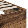 vidaXL Cadre de lit ottoman avec stockage Bois ancien 80,5 x 200 cm