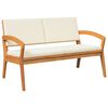 vidaXL Ensemble bistrot avec coussin 4 pcs Marron Polyester