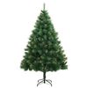 vidaXL Sapin de No&euml;l artificiel &agrave; charni&egrave;res avec support 240 cm