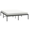 vidaXL Cadre de lit m&eacute;tal sans matelas noir 160x200 cm