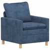 vidaXL Canap&eacute; Bleu 76 x 81 x 87,5 cm Polyester