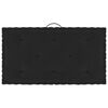 vidaXL Coussins de plancher de palette lot de 6 Noir Coton