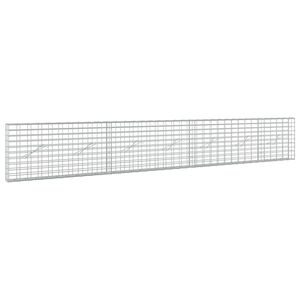 vidaXL Gabion avec Fil de 3,5 mm et Maille de 5x10 cm 350x10x50 cm