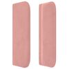 vidaXL T&ecirc;te de lit avec oreilles Rose 147x16x78/88 cm Velours