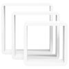 vidaXL &Eacute;tag&egrave;res murales sous forme de cube 3 pcs Blanc MDF