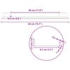 vidaXL &Eacute;tag&egrave;re flottante 4 pcs Rose 40 x 8,5 x 2,5 cm Acier