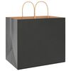 vidaXL Sacs en papier 250 pcs avec poign&eacute;es noir 32x22x28 cm