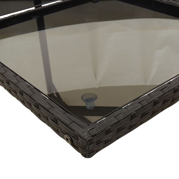 vidaXL Ensemble &agrave; manger de jardin 11 pcs coussins noir r&eacute;sine tress&eacute;e