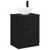 vidaXL Ensemble de mobilier de salle de bain Ch&ecirc;ne noir