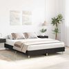 vidaXL Cadre de lit sans matelas noir 150x200 cm bois d'ing&eacute;nierie