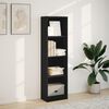 vidaXL Biblioth&egrave;que noir 40x24x143 cm bois d'ing&eacute;nierie