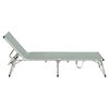 Travellife Chaise longue de camping Como vert doux