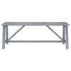 vidaXL Ensemble &agrave; manger de jardin 7 pcs Gris Bois d'acacia massif