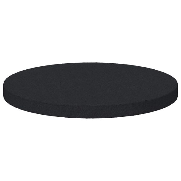 vidaXL Tapis de pieds de meubles 2 pcs Noir &Oslash; 30 x 2 mm EVA