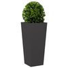 vidaXL Jardinières 2 pcs noir 35x35x75 cm acier