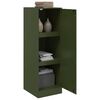 vidaXL Buffet vert olive 34,5x39x107 cm acier